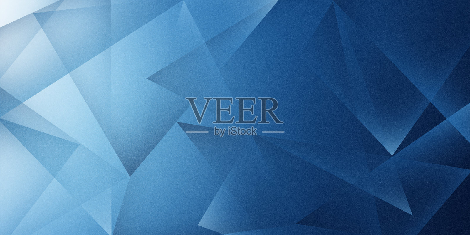 抽象的蓝色背景与多层透明三角形形状的随机图案，酷的现代背景设计的网站或平面艺术项目照片摄影图片