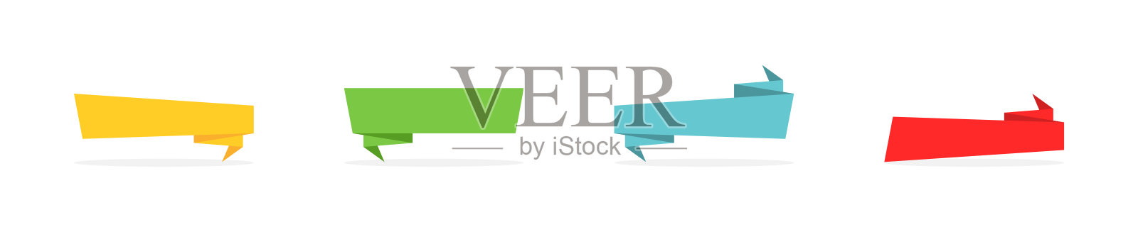 横幅。丝带。标签。矢量条幅，孤立。海报。矢量图插画图片素材