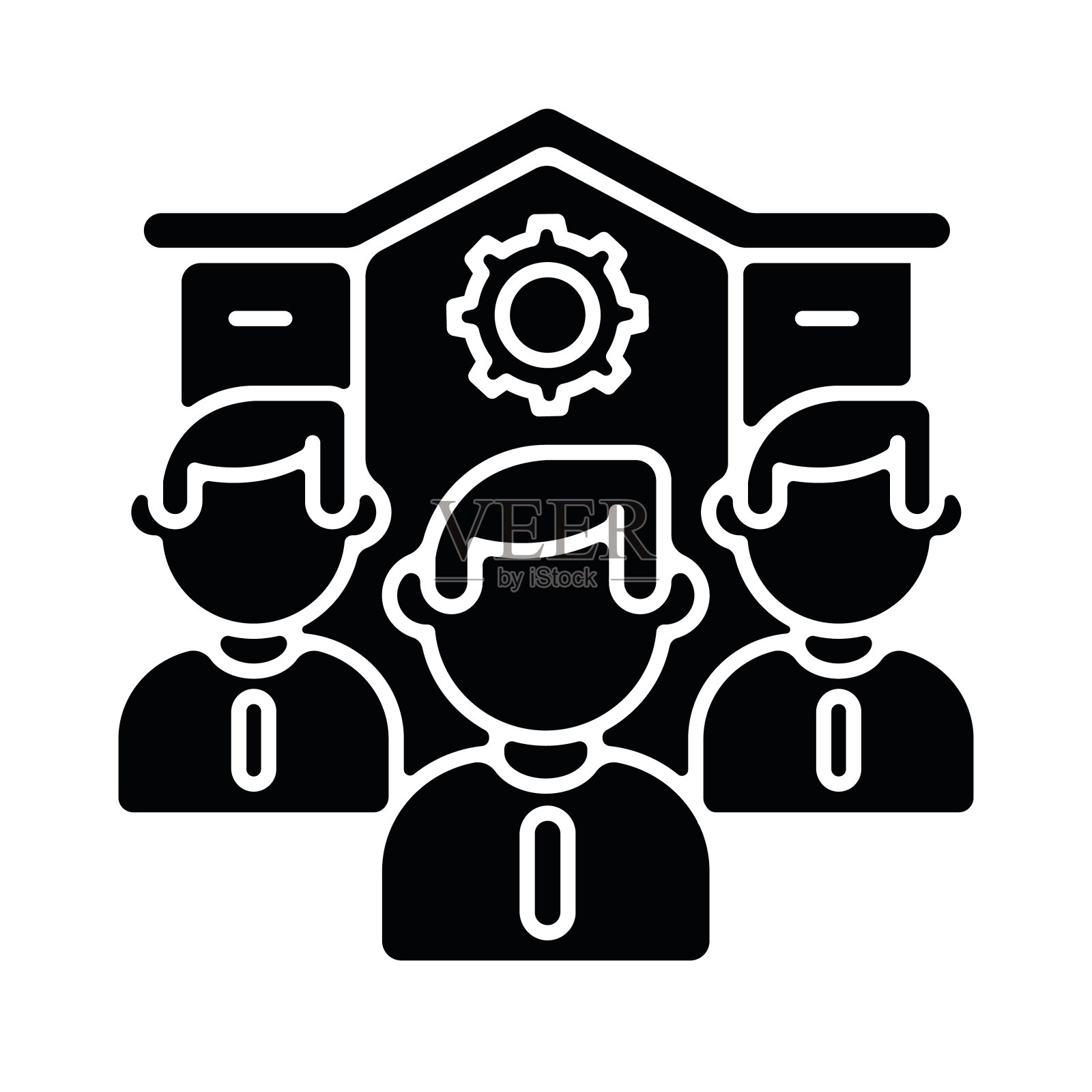 本公司黑色字形图标图标素材