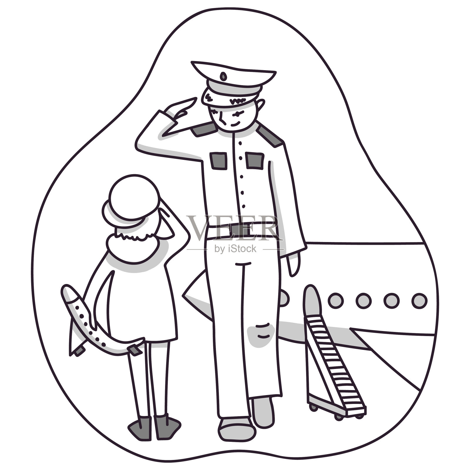 派洛特举手致意设计元素图片