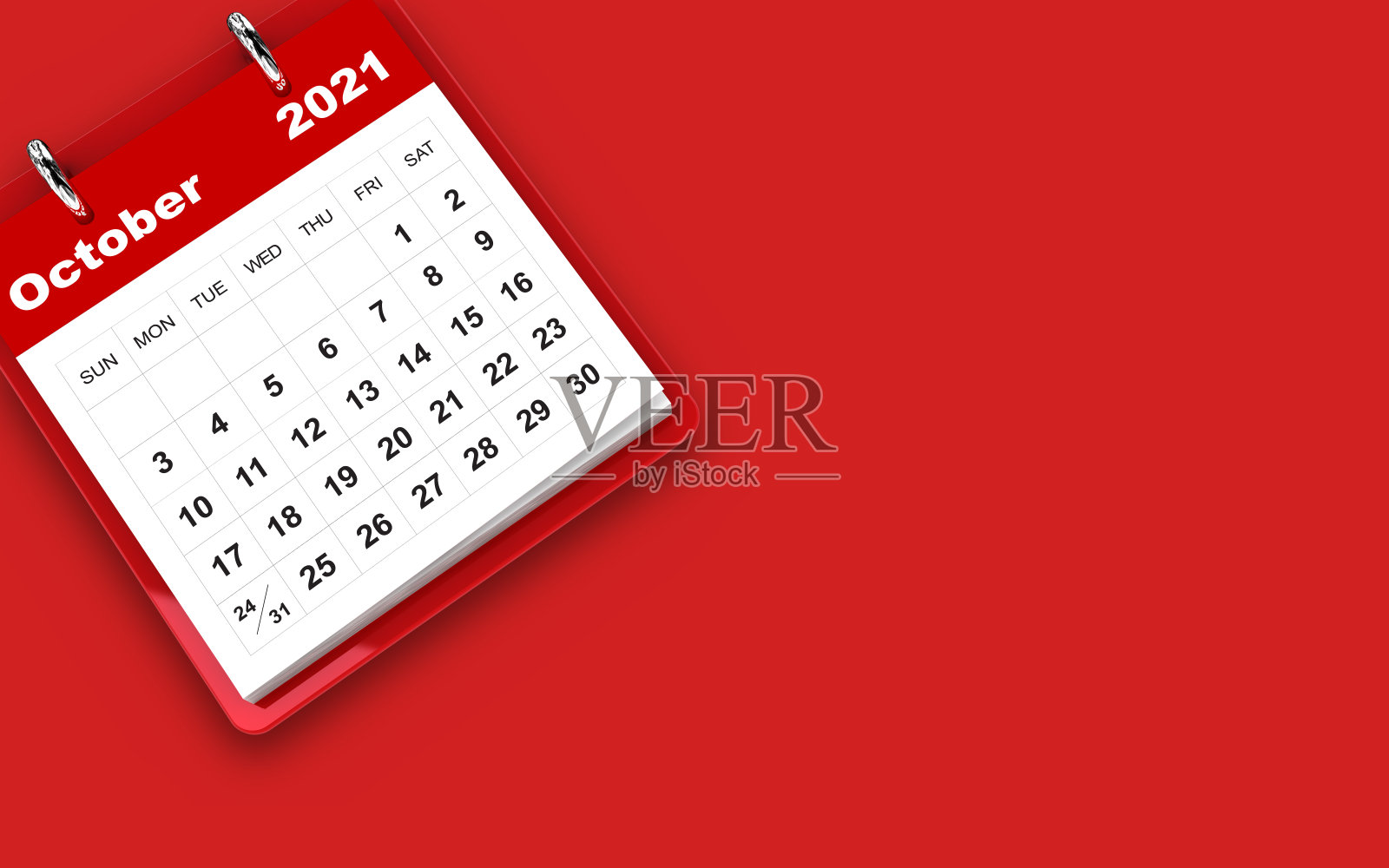 2021年10月日历照片摄影图片