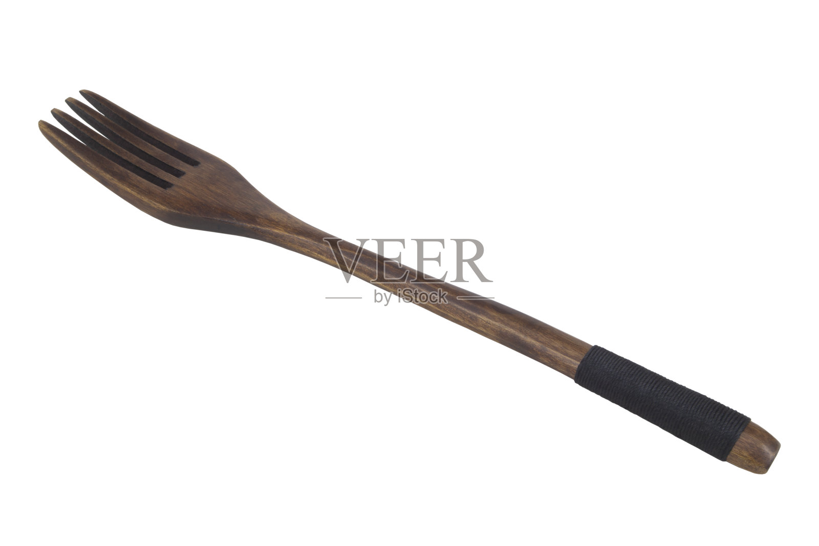 木叉孤立上白色，日式风格照片摄影图片