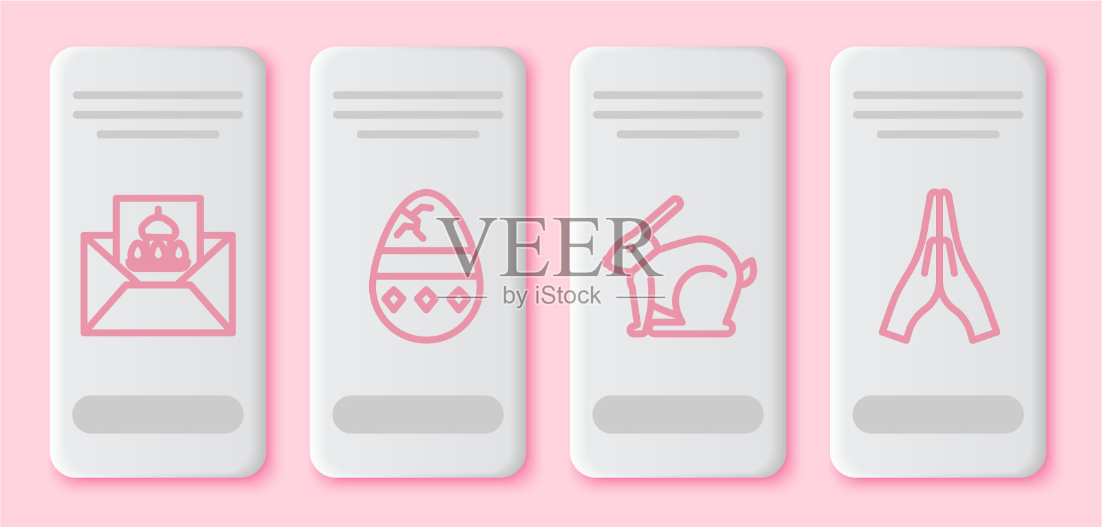 设行贺卡用复活节快乐破解插画图片素材