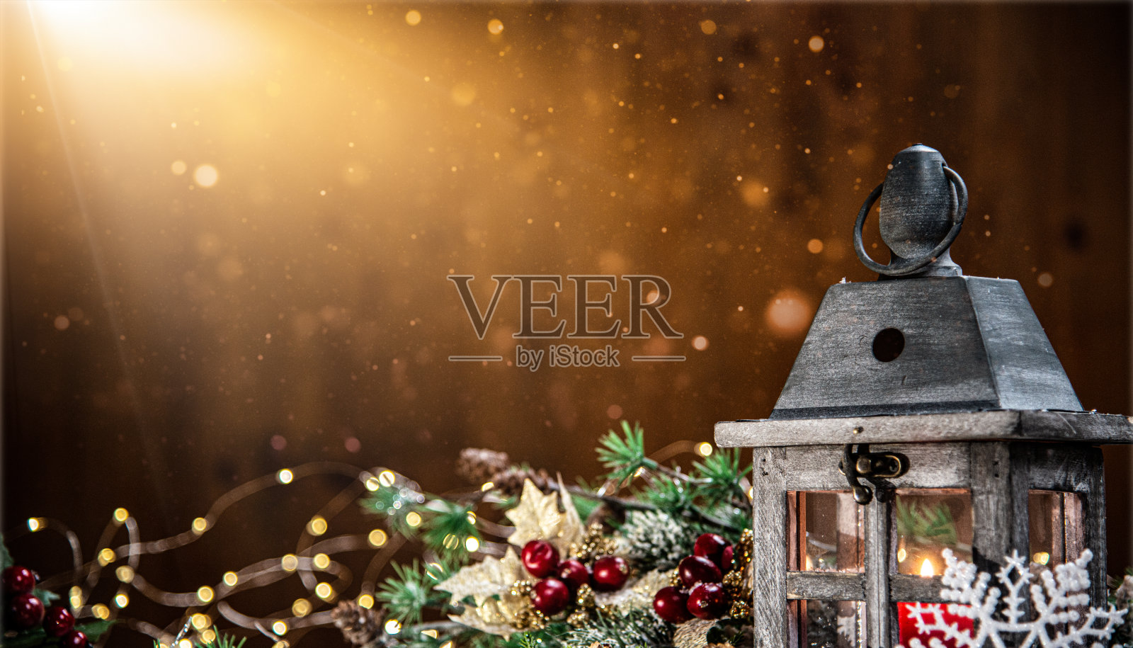 圣诞灯照片摄影图片