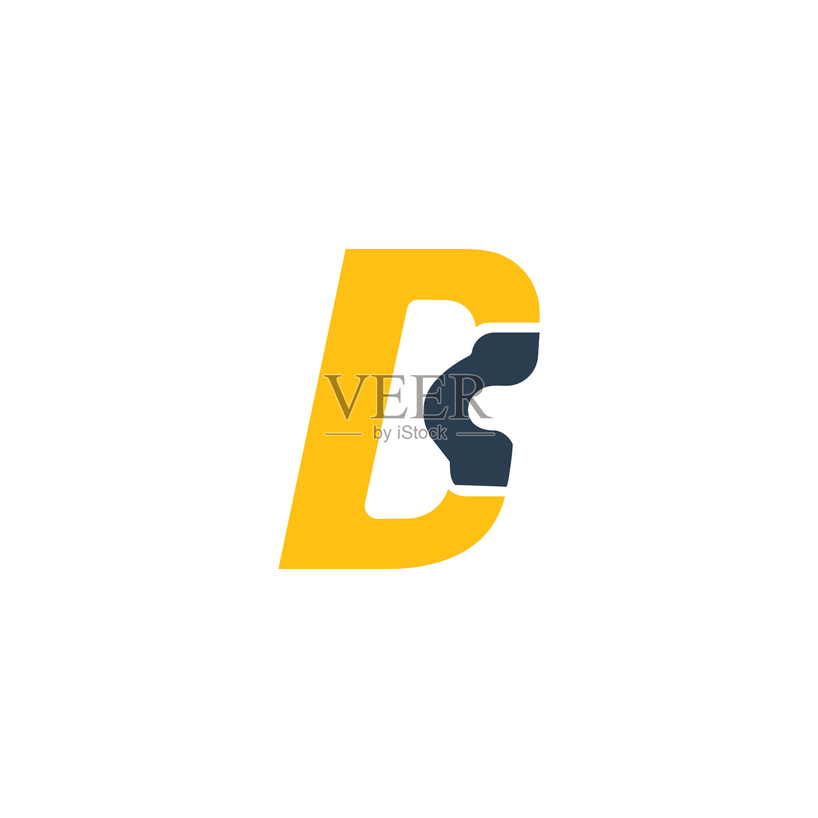 首字母BC或cb标志设计模板设计元素图片