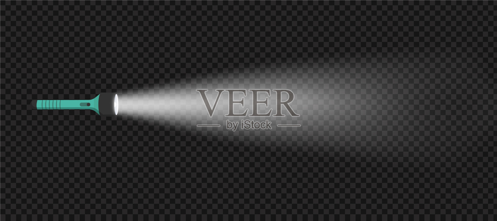 手电筒照明的焦点插画图片素材