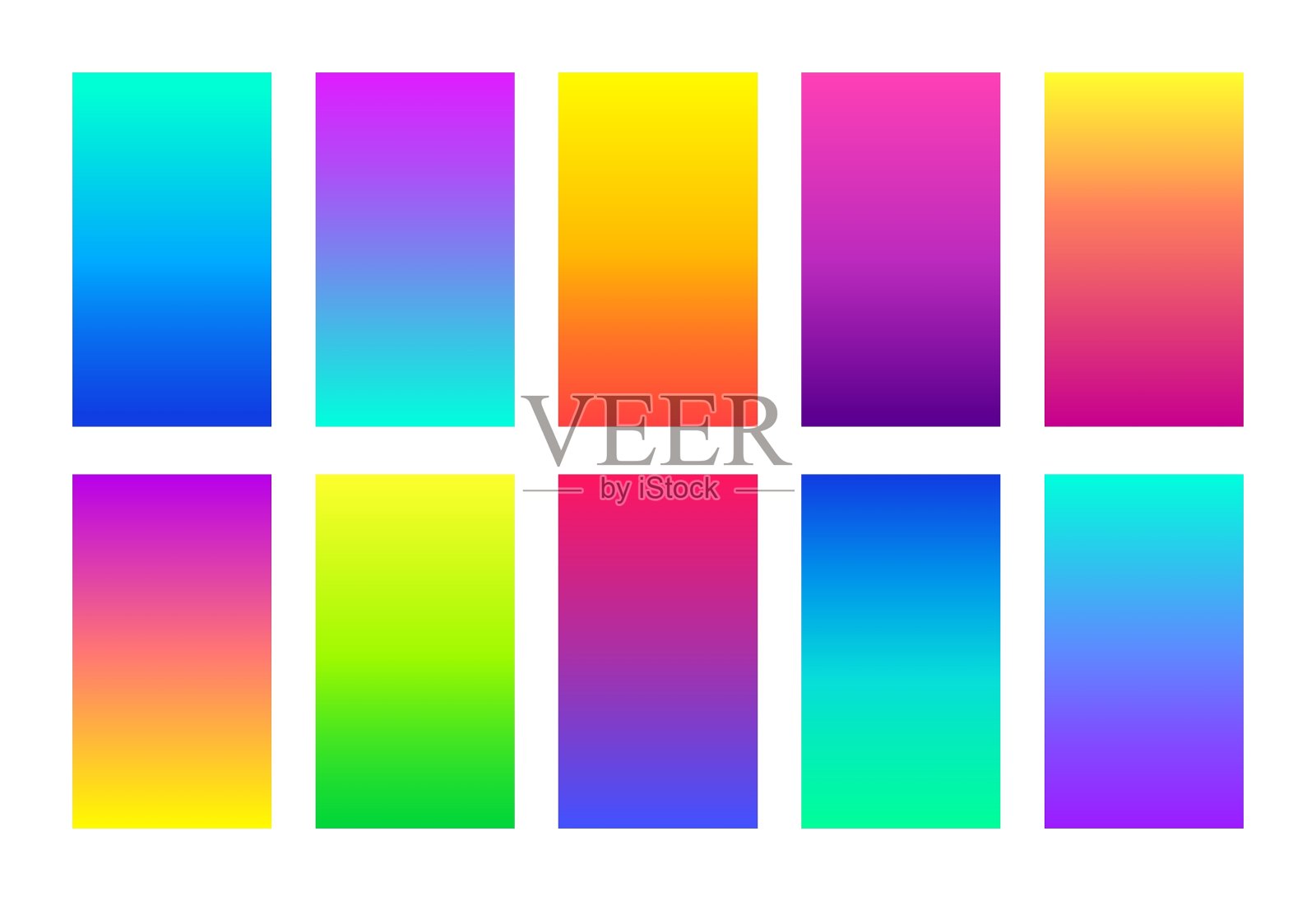 梯度彩色矢量背景。抽象的最小垂直背景社交媒体的故事，横幅，壁纸插画图片素材