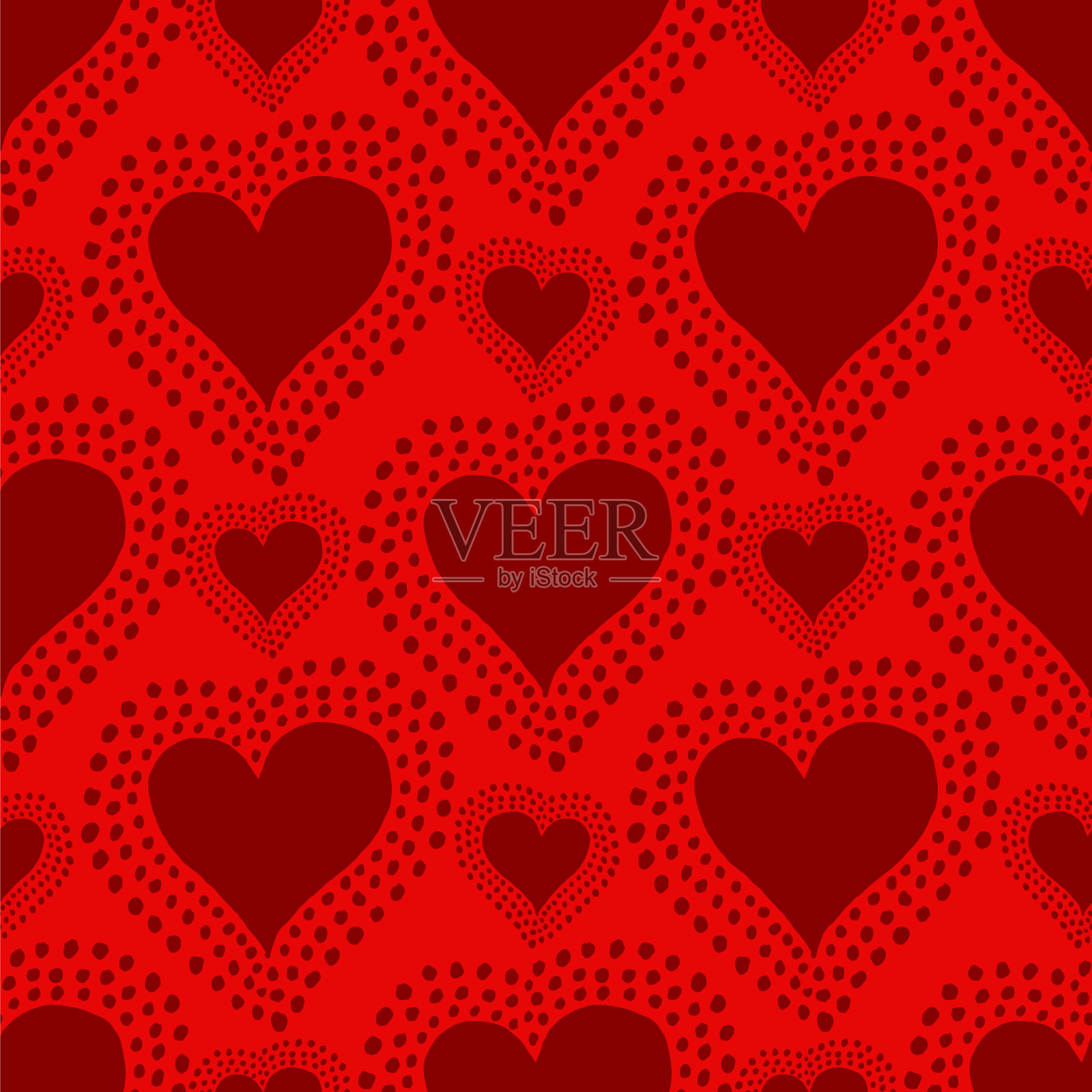 红心插画图片素材