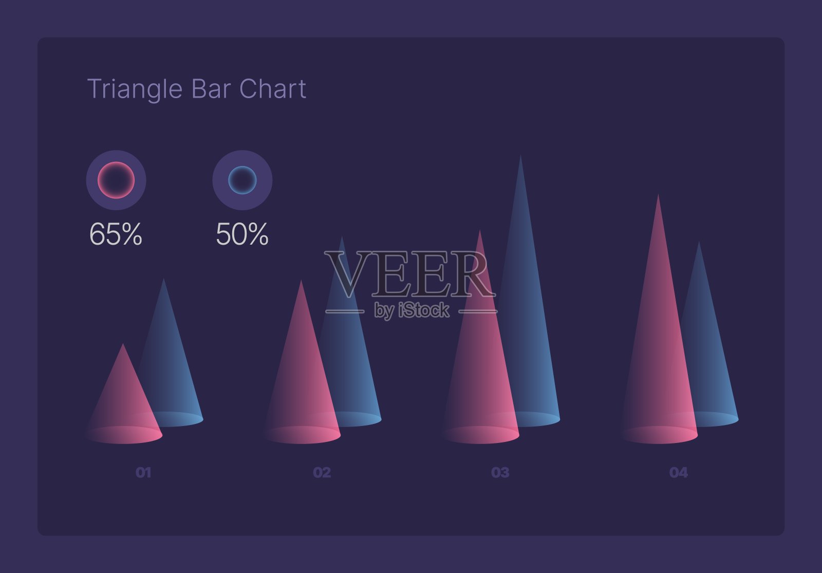 用于商业布局模板、演示和财务报告的信息图表。插画图片素材