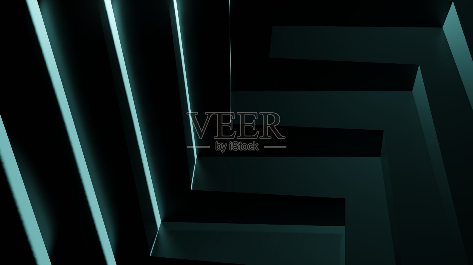 3d渲染插图的一半切割球与硬模式照片摄影图片