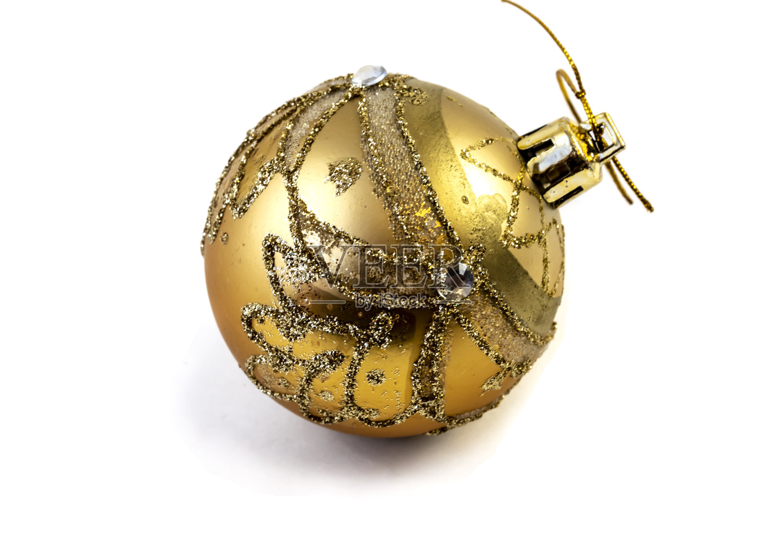 圣诞树上的圣诞球，孤立，圣诞节的设计元素照片摄影图片