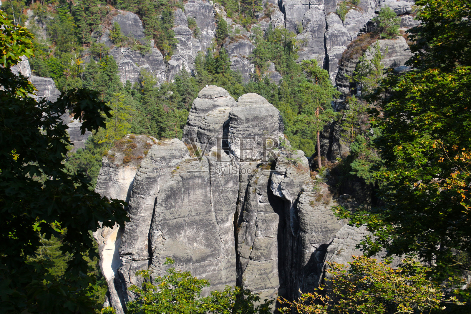 易北砂岩山脉，瑞士撒克逊，德国照片摄影图片