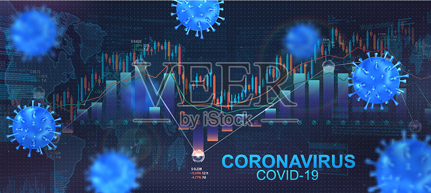 冠状病毒对证券交易所的影响设计模板素材