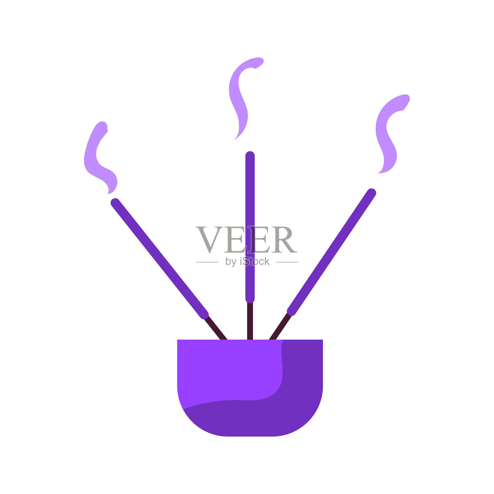 香在锅里插画图片素材