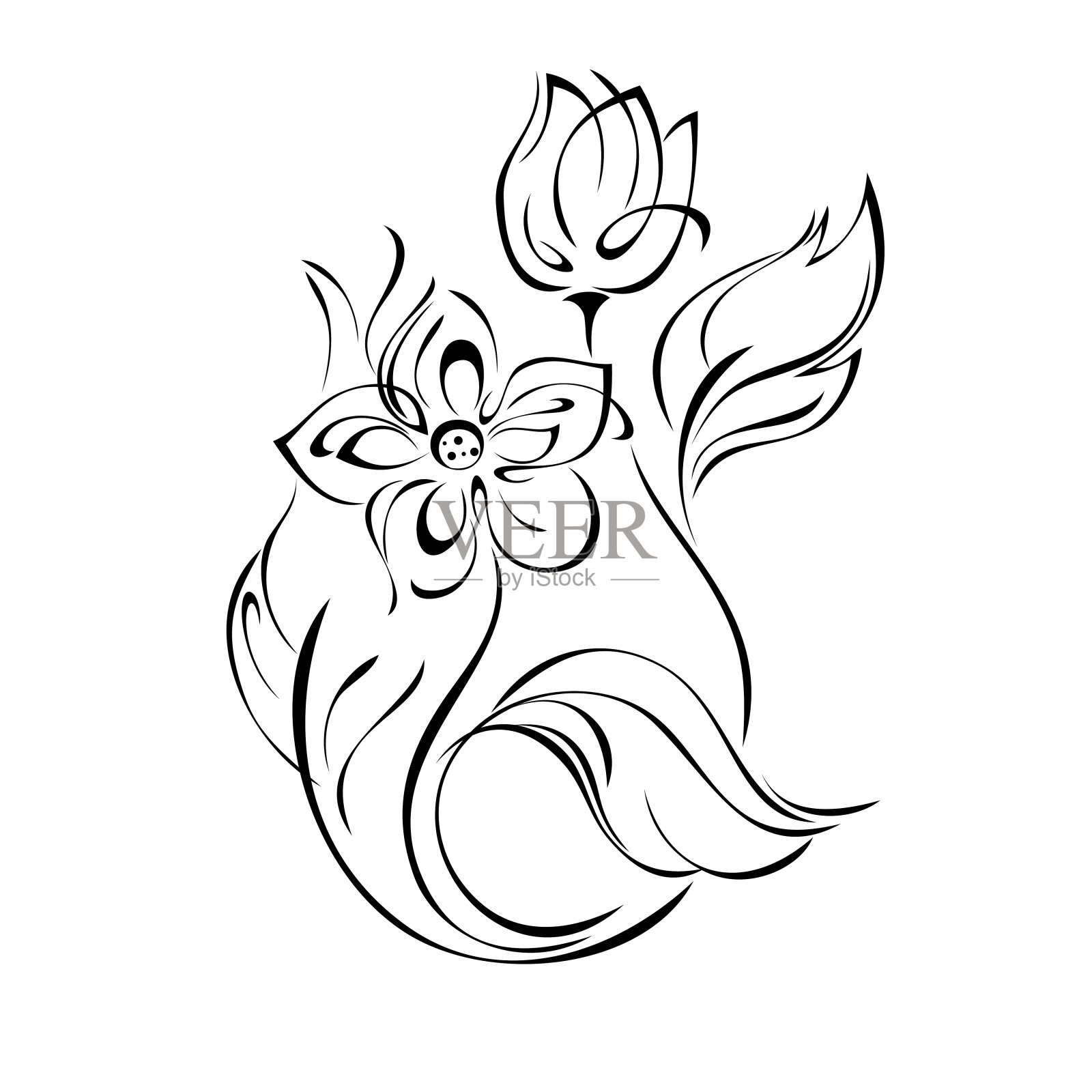 1308年装饰插画图片素材