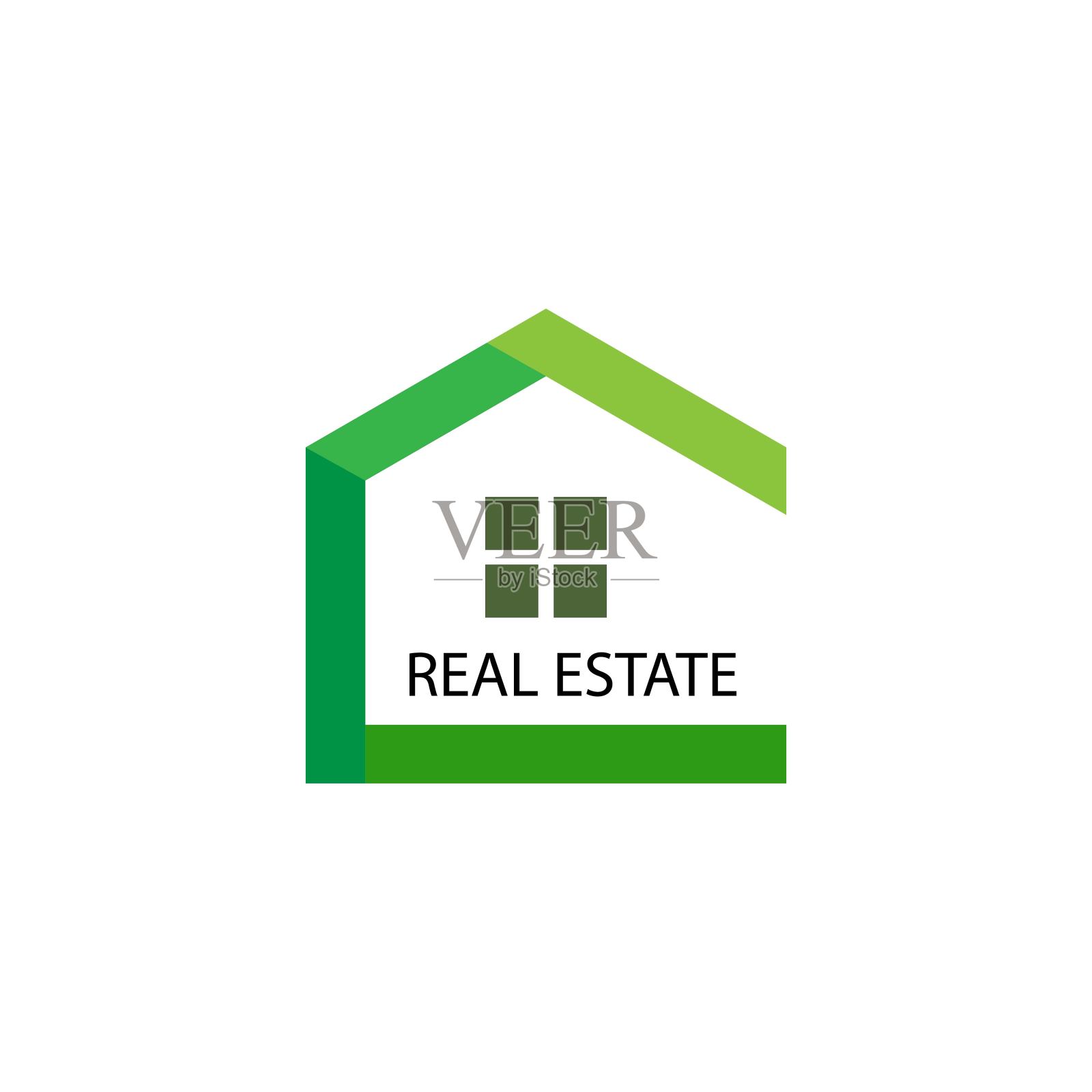 房地产标志矢量插画图片素材