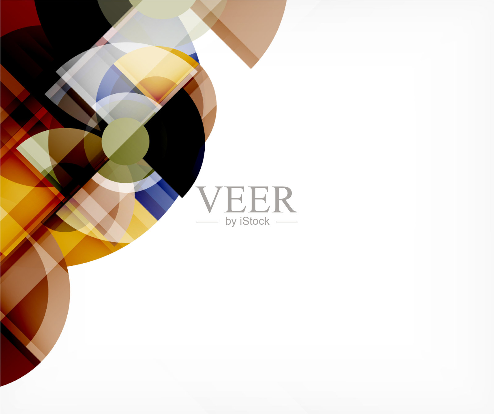 抽象背景圆和三角形设计插画图片素材