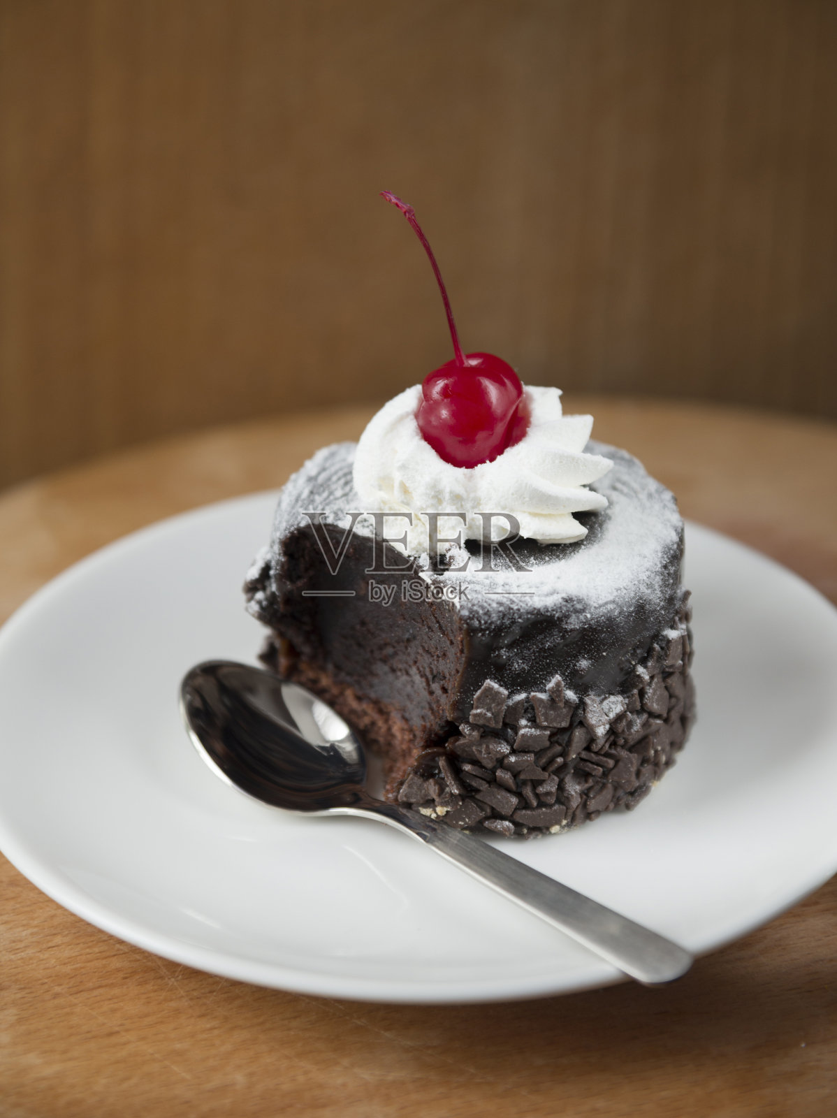 美味的巧克力蛋糕照片摄影图片