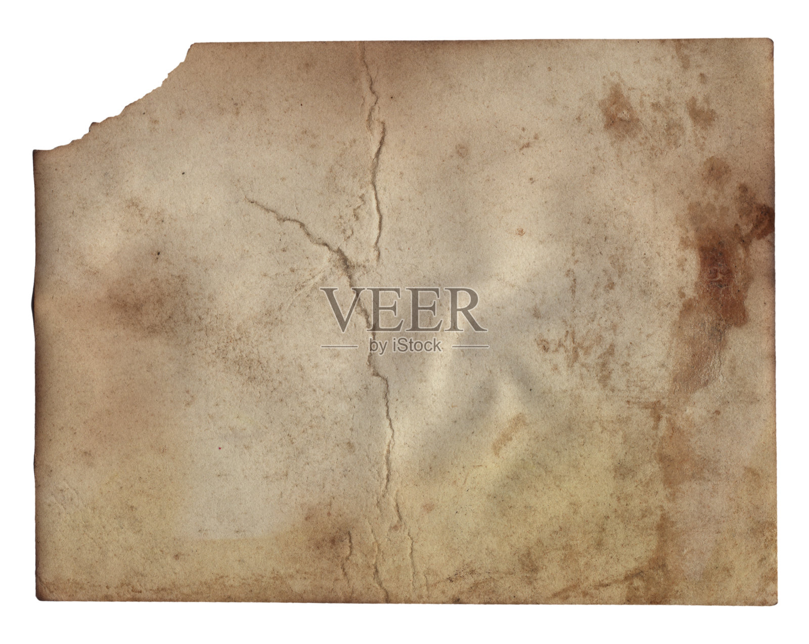 古老的纹理复古纸烧伤边缘，污渍和划痕的背景照片摄影图片