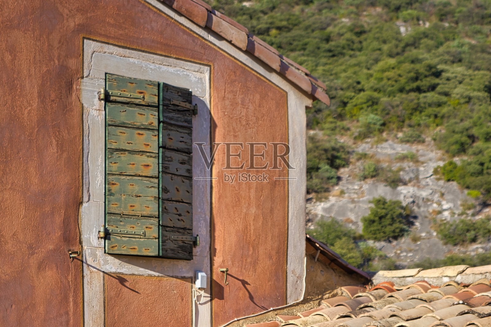 法国波旺瓦尔村的日落照片摄影图片