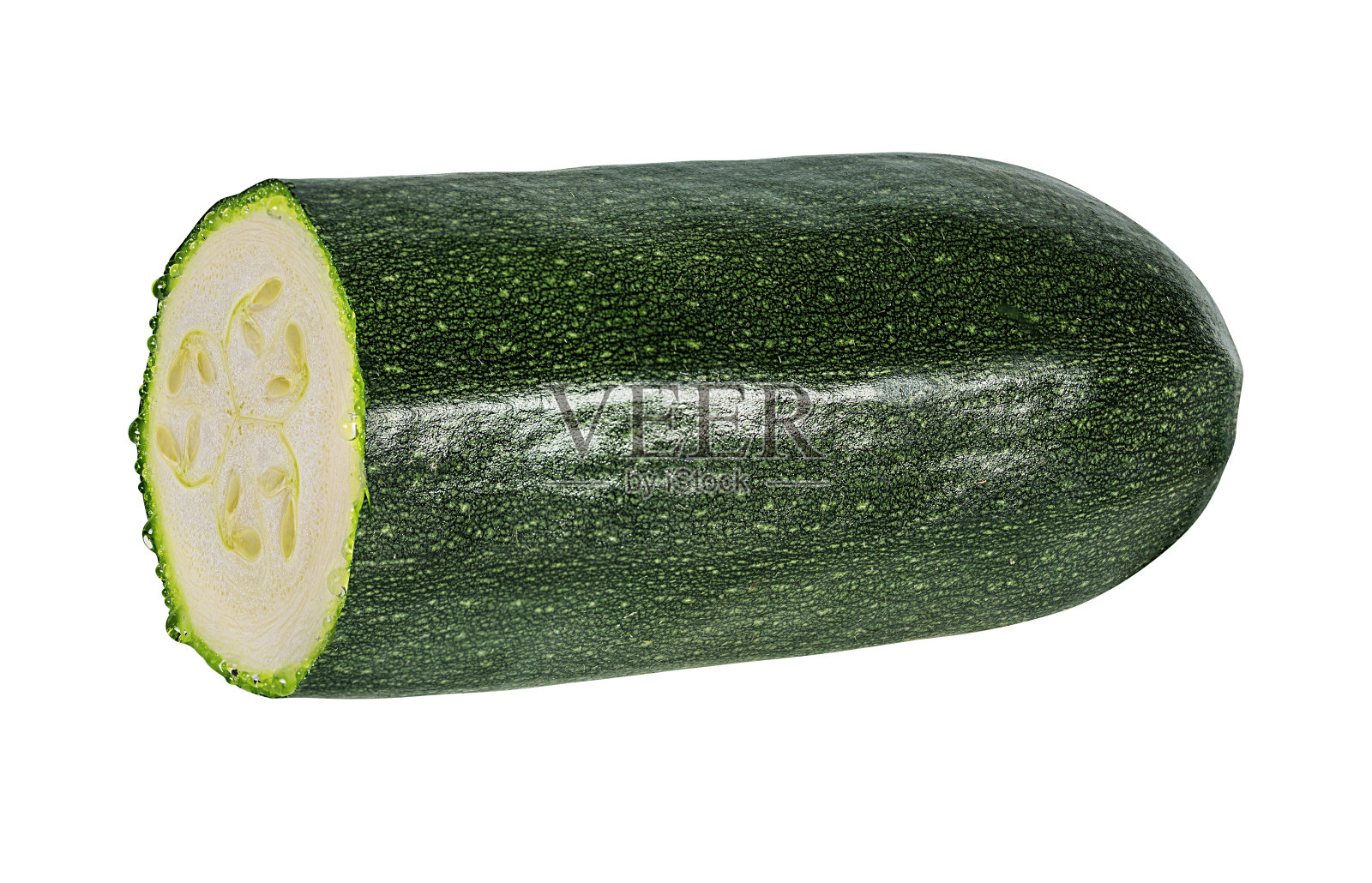 西葫芦孤立在白色背景与修剪路径照片摄影图片