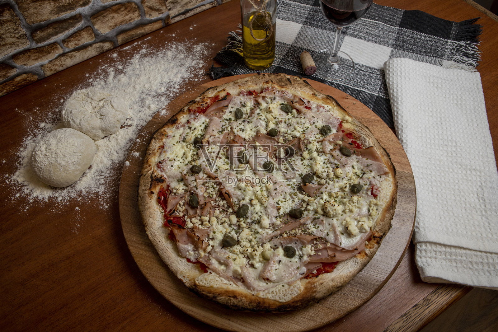 披萨土耳其乳房照片摄影图片