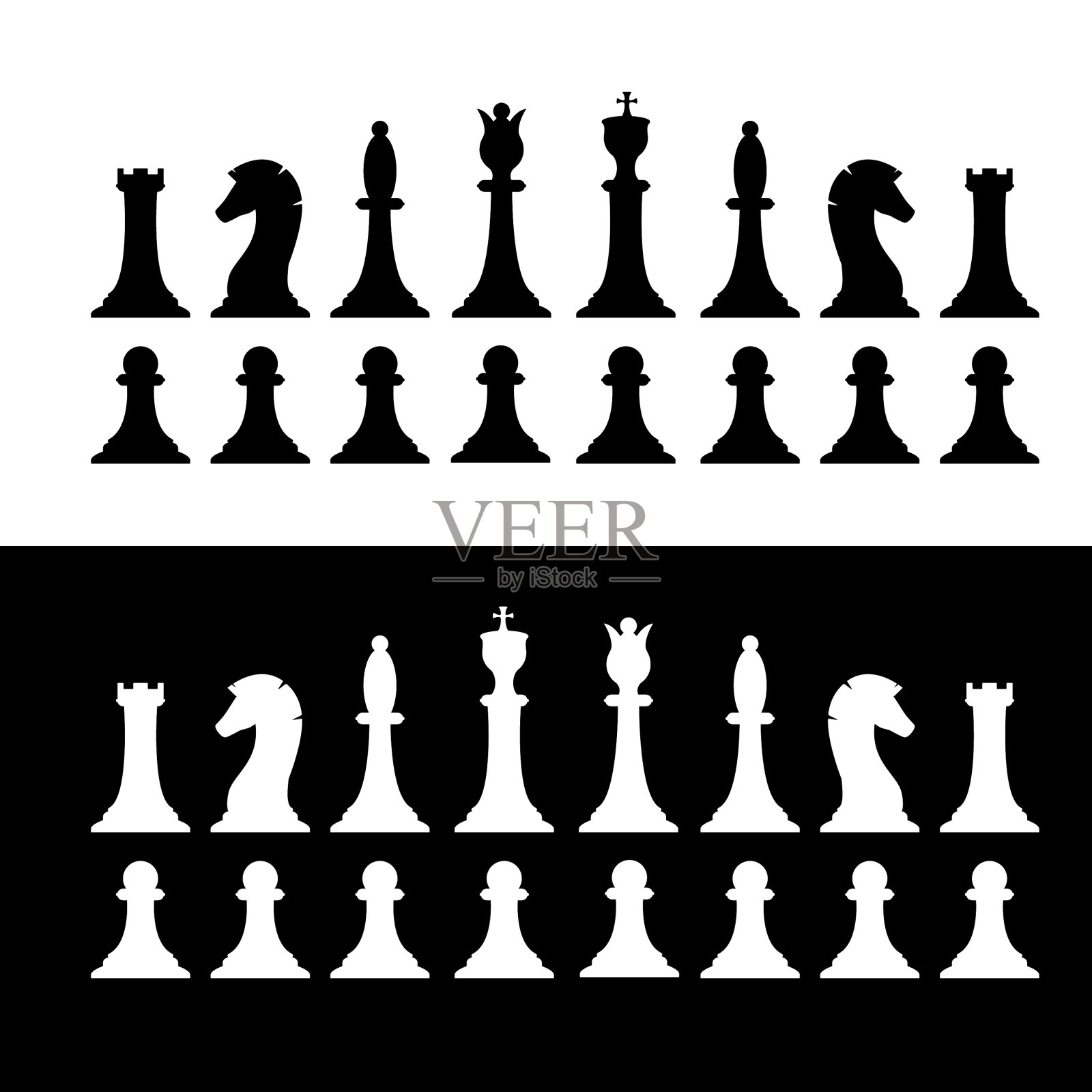 下一盘黑白棋子图标素材