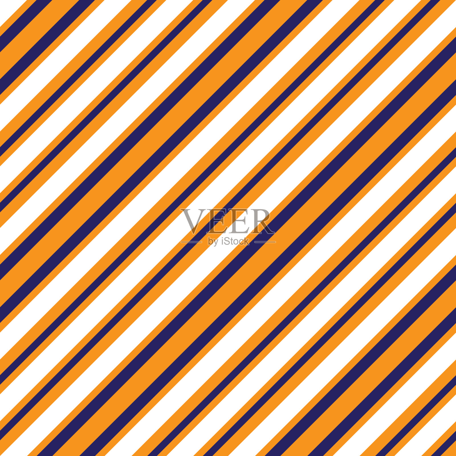 橙色条纹无缝图案背景中插画图片素材