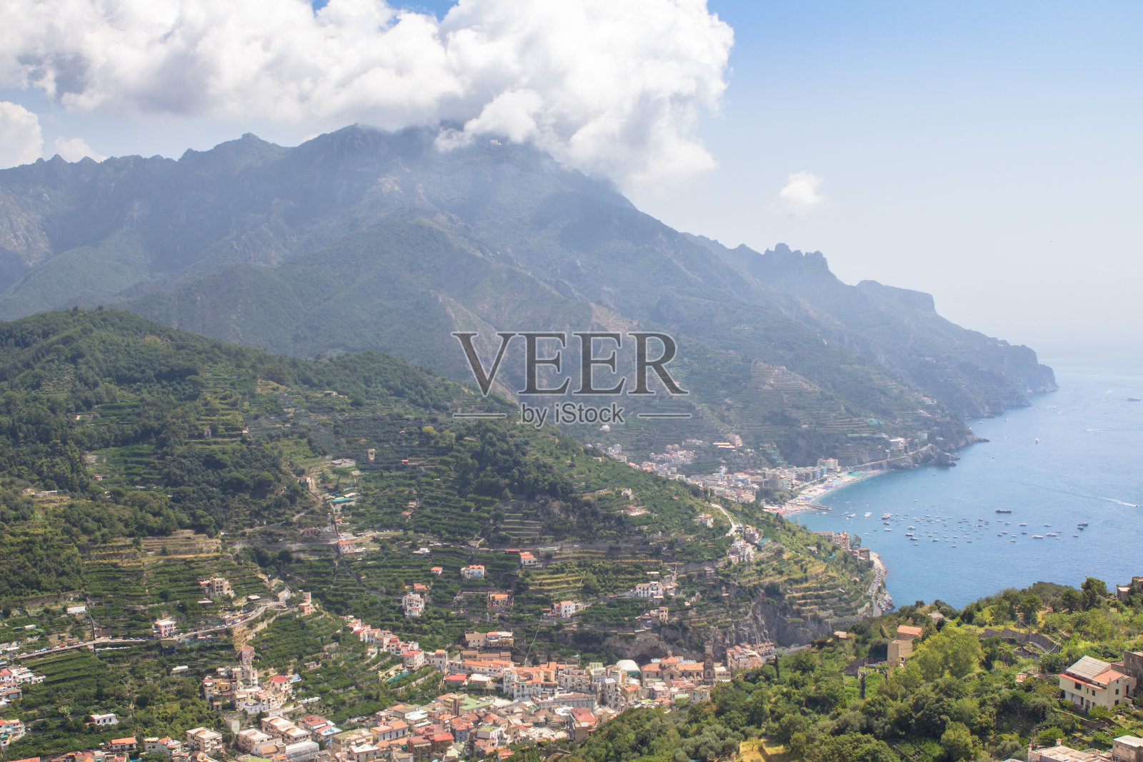 意大利阿马尔菲海岸的拉韦洛城照片摄影图片