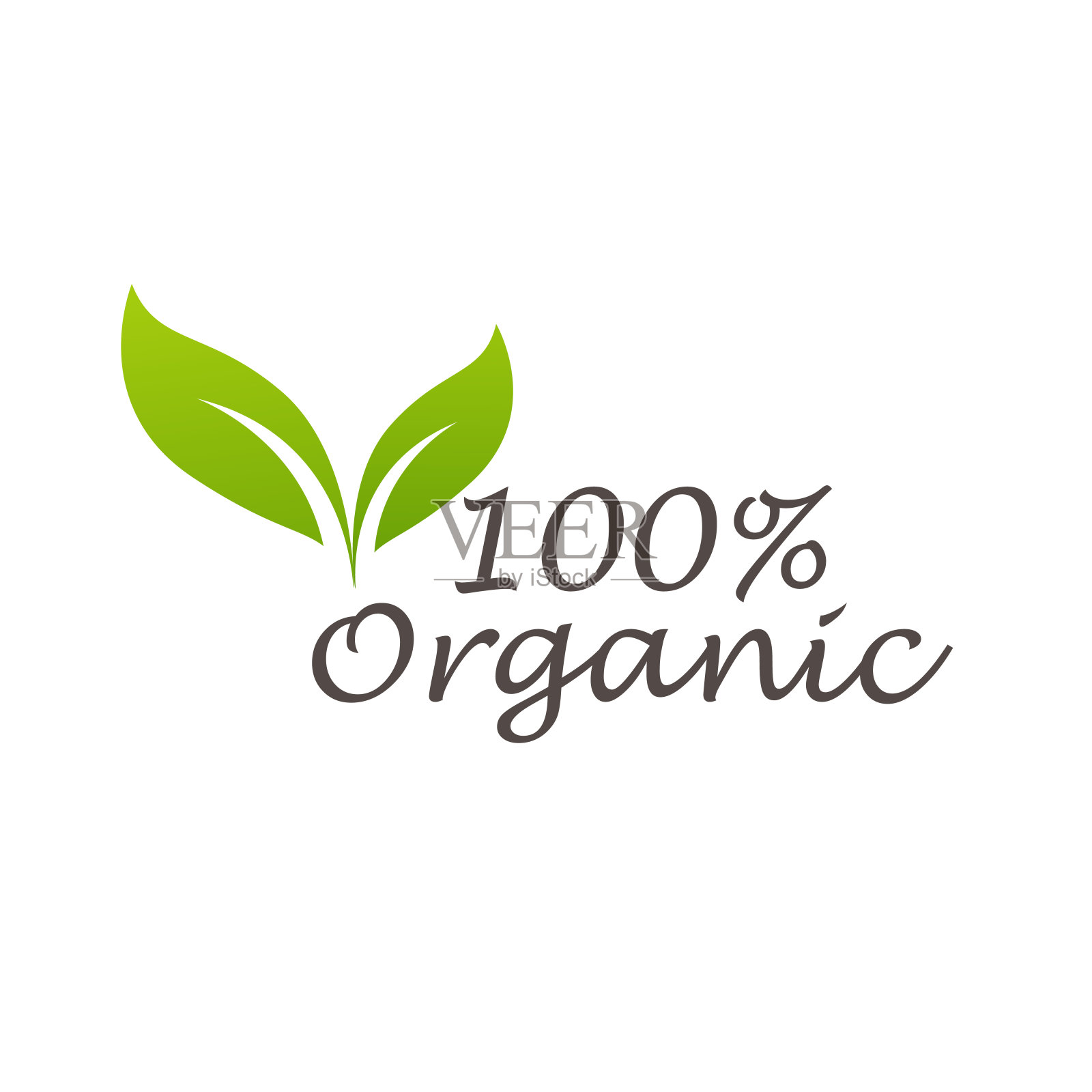 有机天然产品图标和元素矢量图插画图片素材