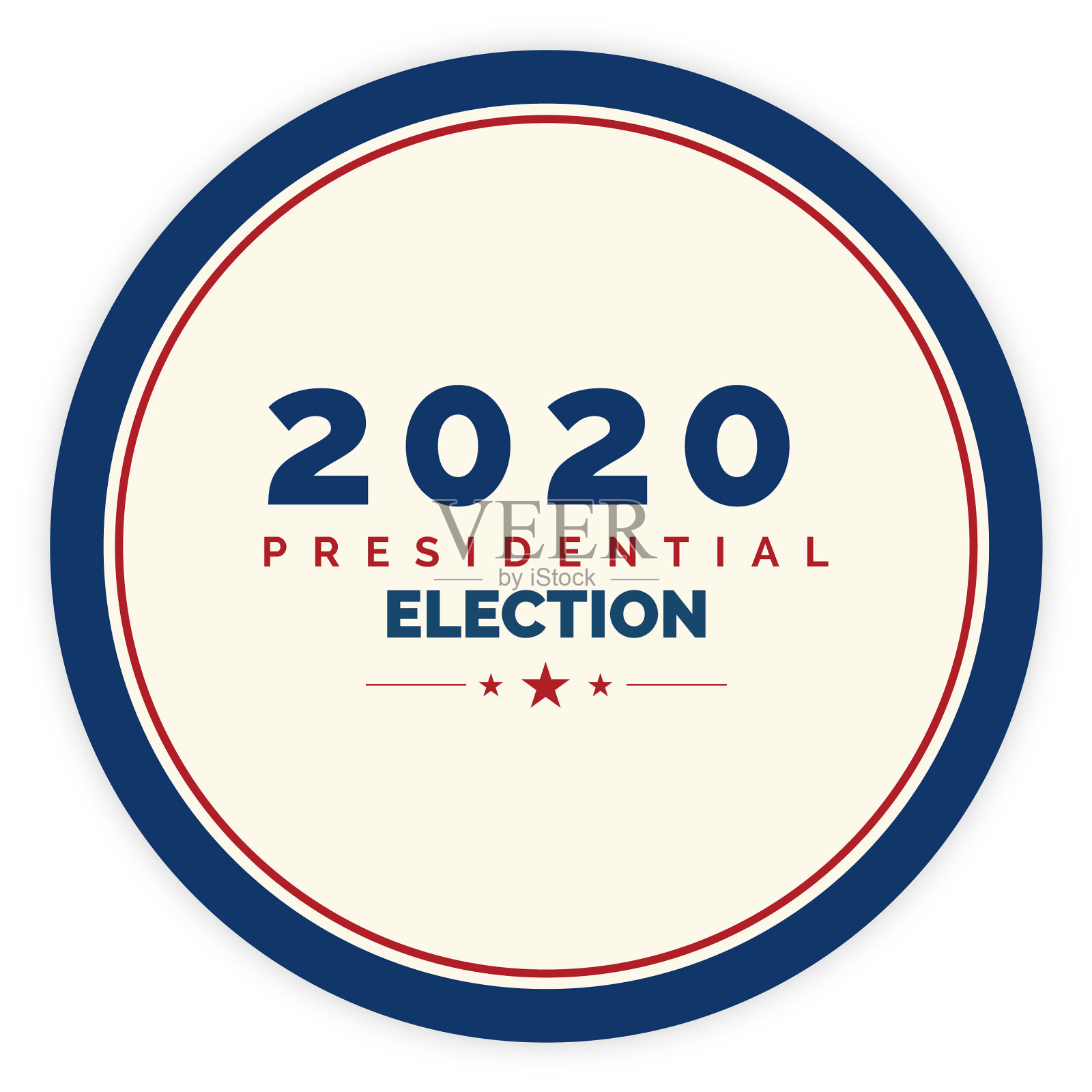 竞选按钮2020年总统大选插画图片素材