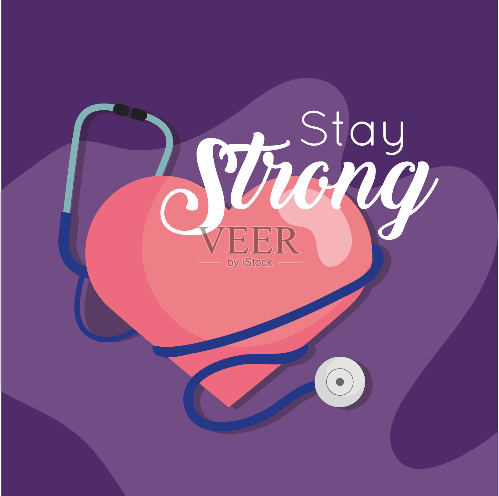 对新冠肺炎保持积极信息插画图片素材