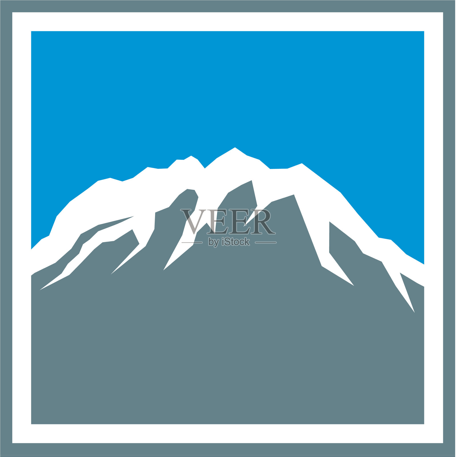 山在广场标志设计eps 10设计元素图片