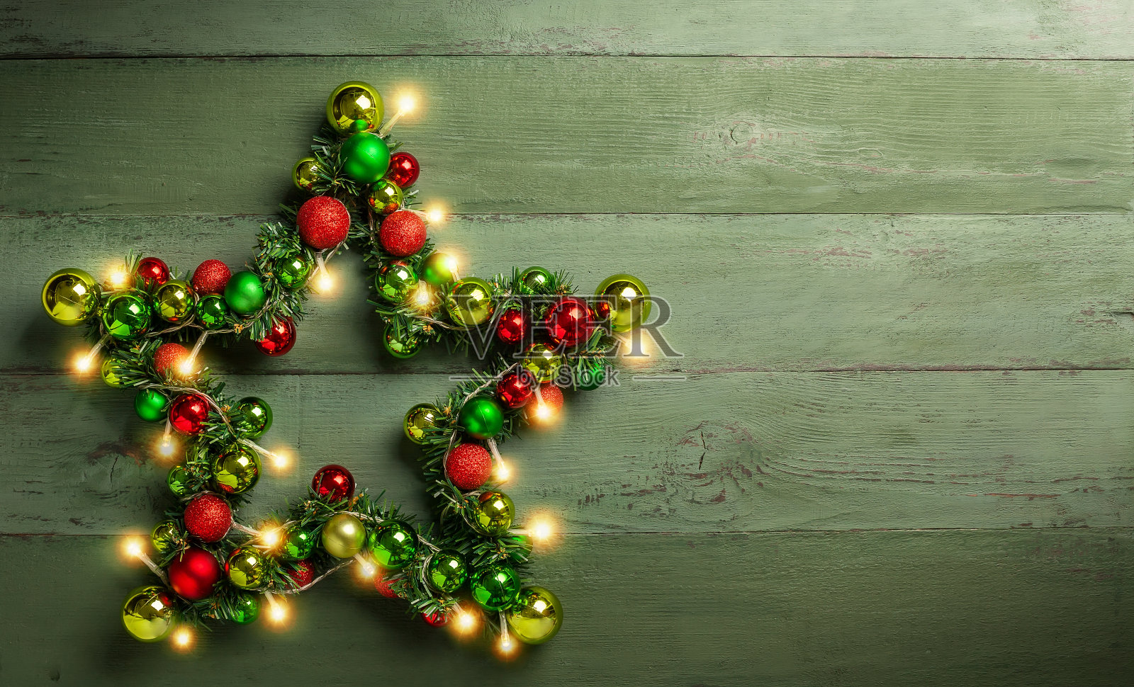 装饰圣诞星照片摄影图片