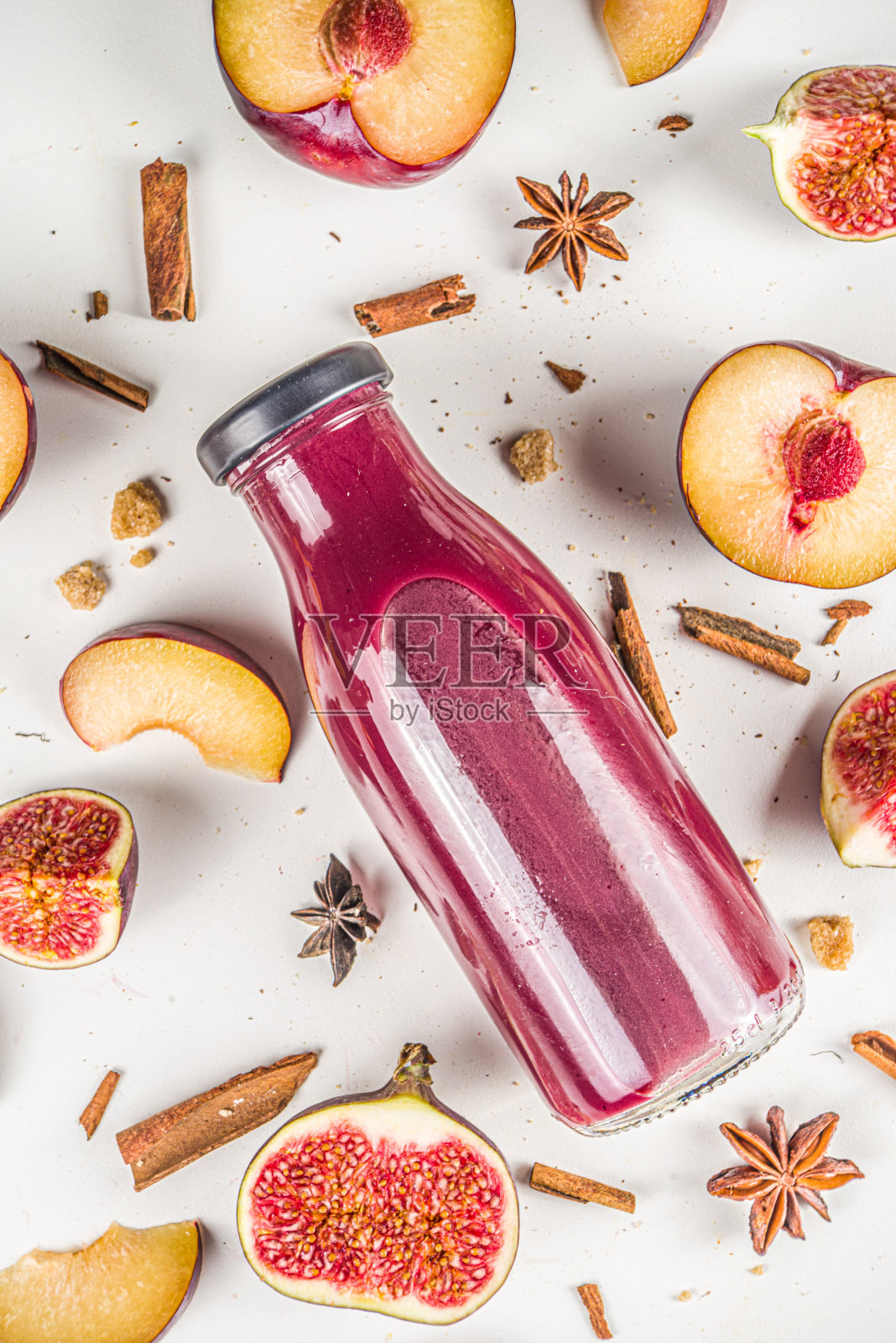 秋天的水果红冰沙照片摄影图片