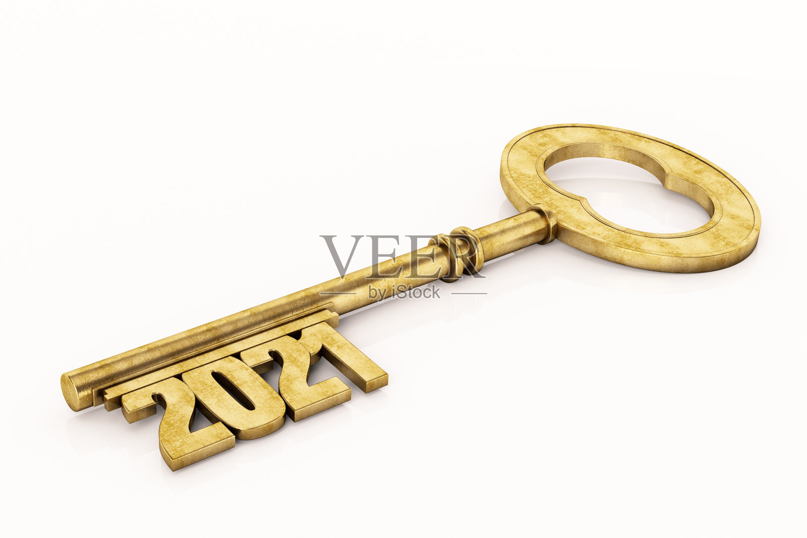 黄金2021键。新年的概念照片摄影图片