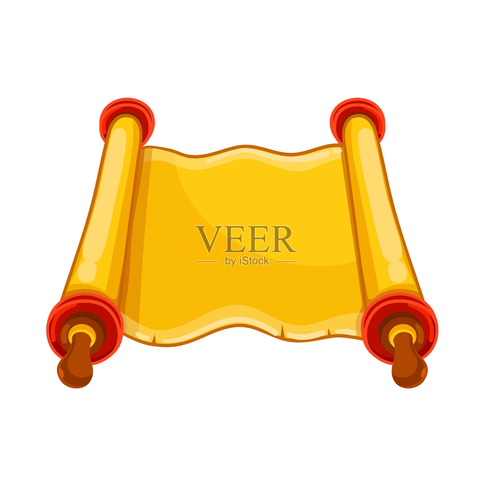 旧卡通手稿文件图标上的白色设计元素图片