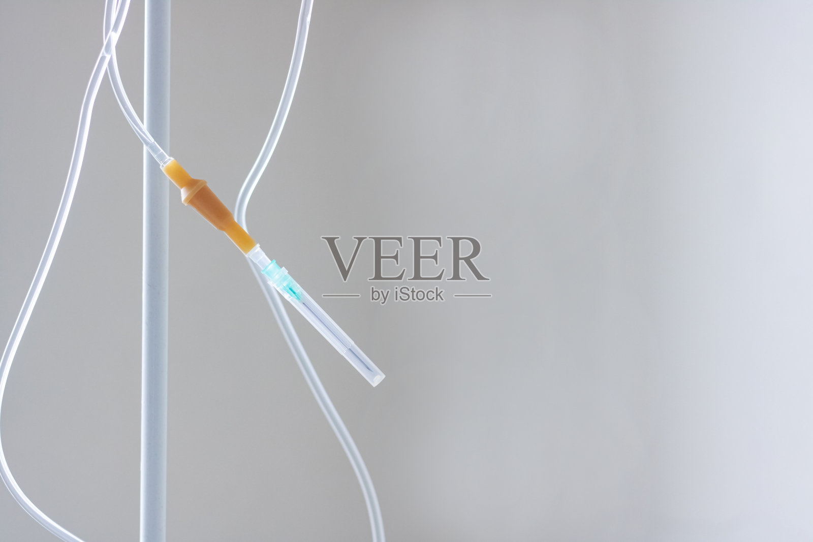 静脉药物系统关闭，拷贝空间照片摄影图片