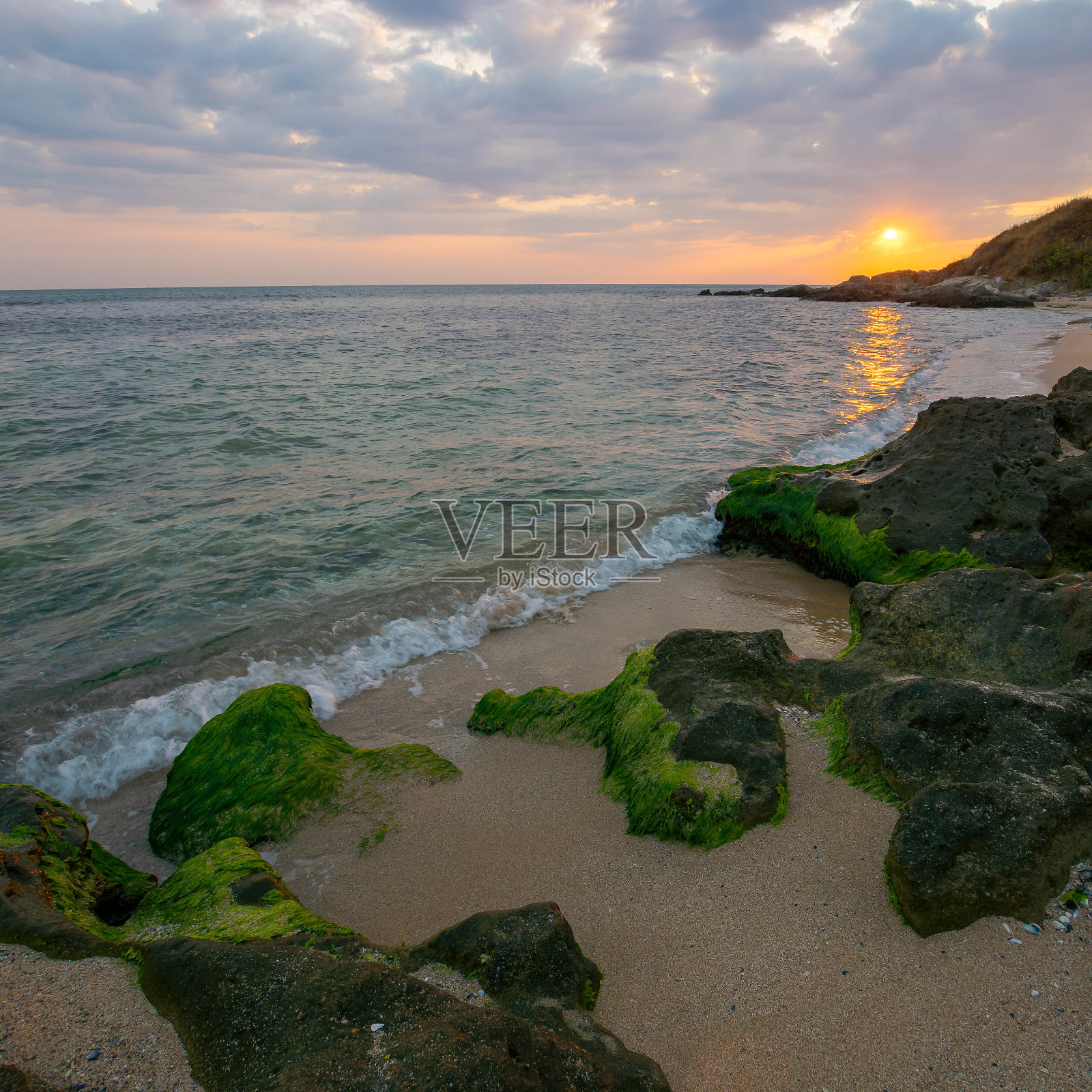 黑海的日出照片摄影图片