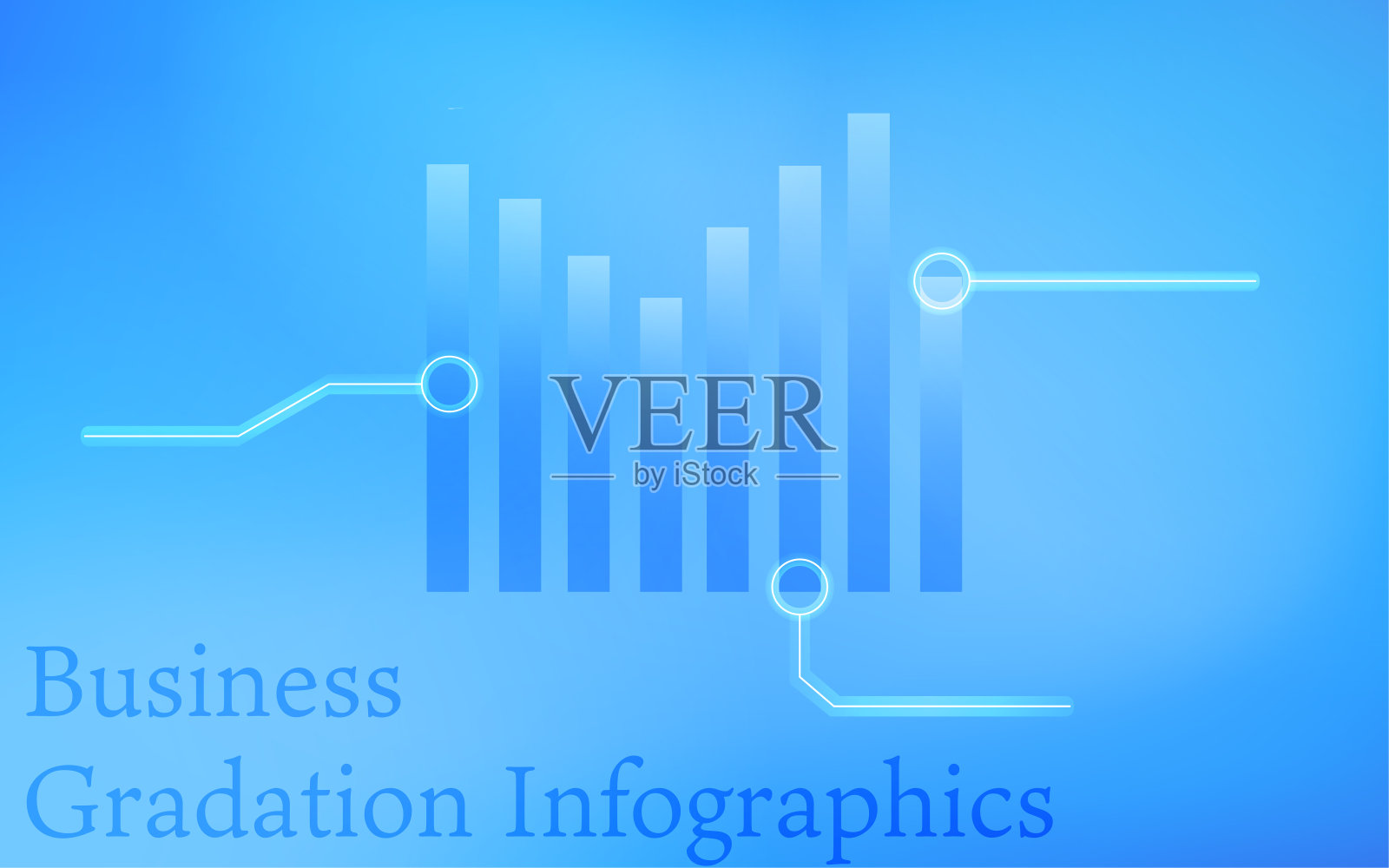 基于蓝色的信息图、图表、图表和表格插画图片素材