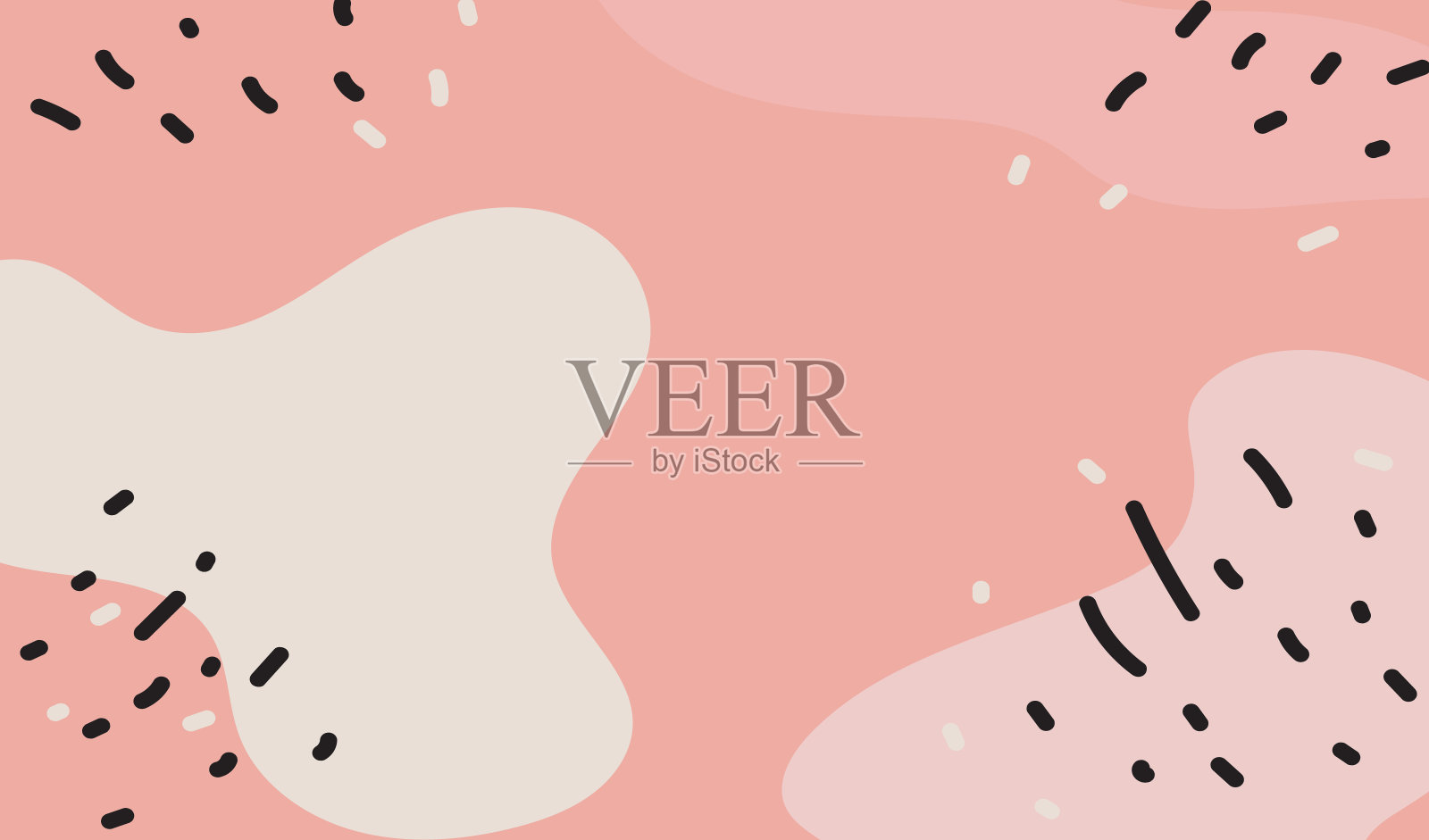 抽象色彩与粉彩背景矢量设计插画图片素材