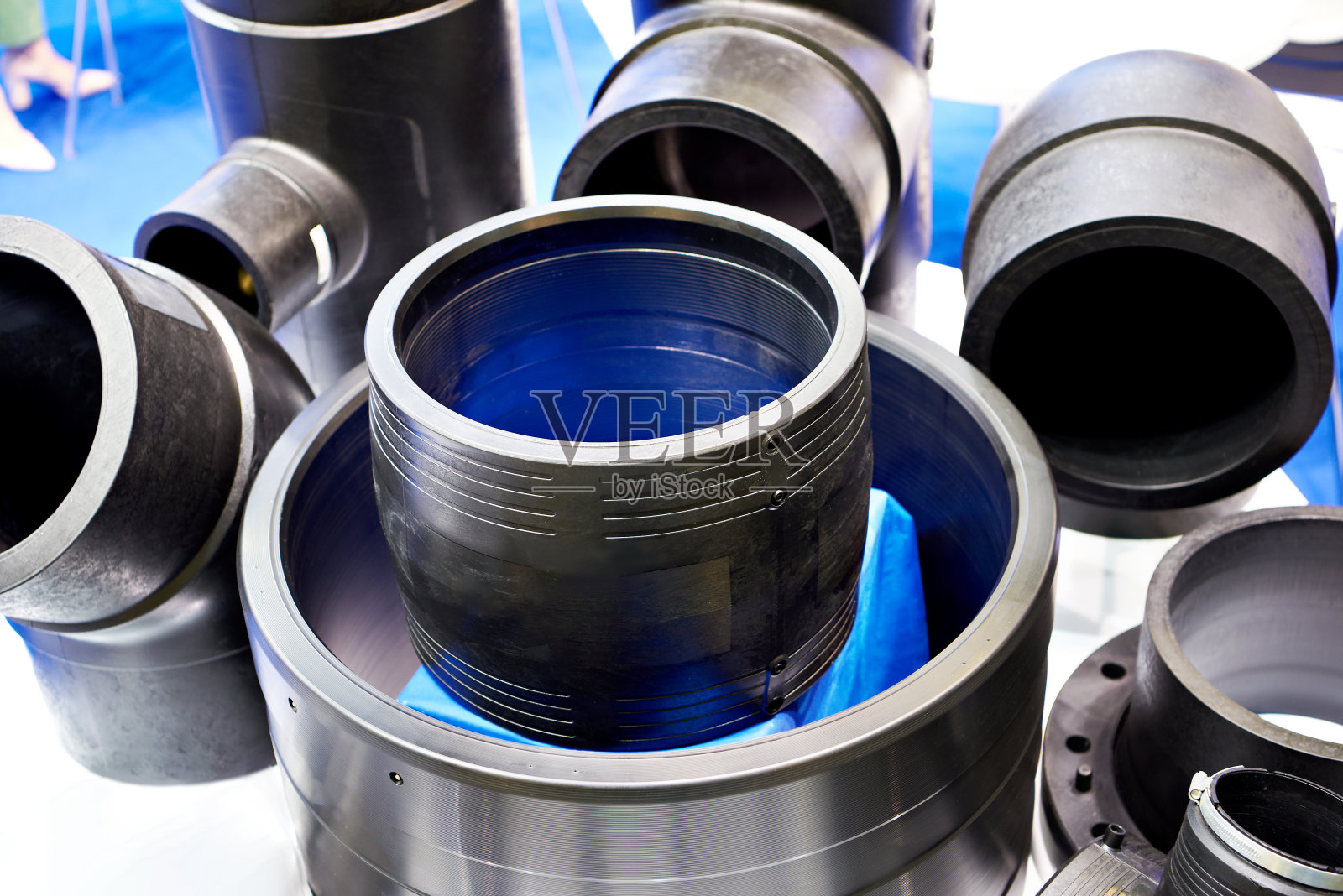 供水管电熔配件照片摄影图片