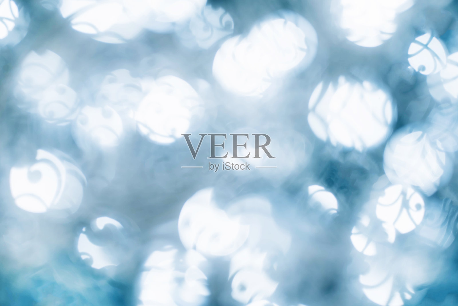 美丽的抽象模糊的蓝色背景。照片摄影图片