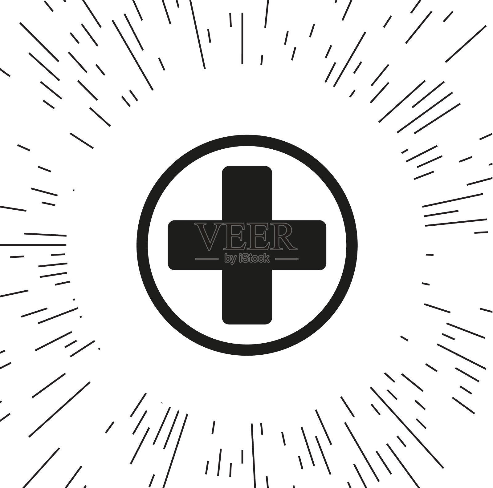 带有图标的人插画图片素材