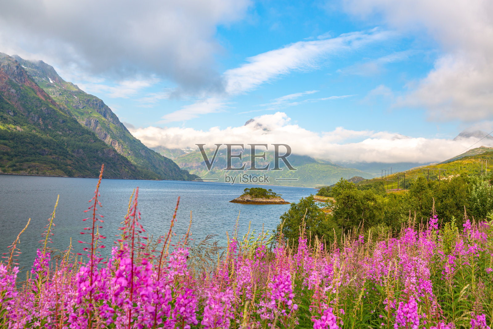 挪威北部的罗浮敦群岛照片摄影图片