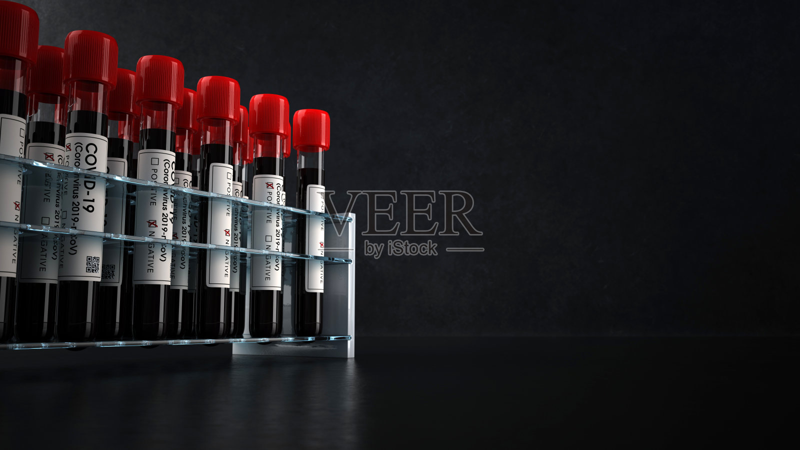 冠状病毒试管架照片摄影图片