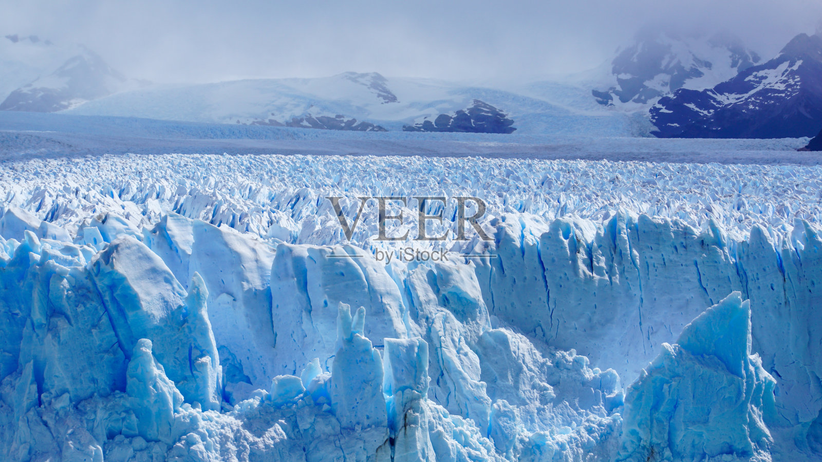 莫雷诺冰川，冰山，非常壮观照片摄影图片
