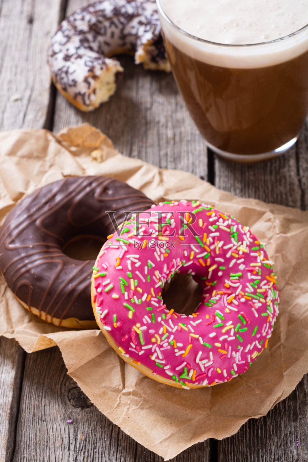 美什甜甜圈照片摄影图片