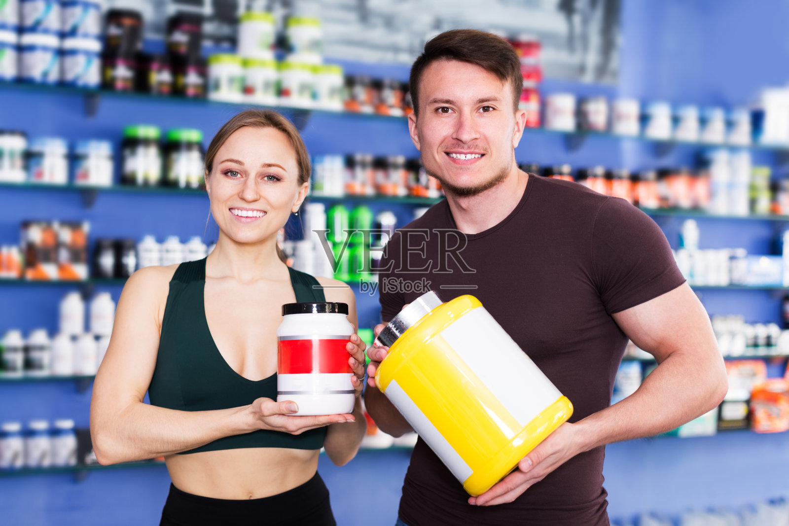 情侣和运动食品照片摄影图片