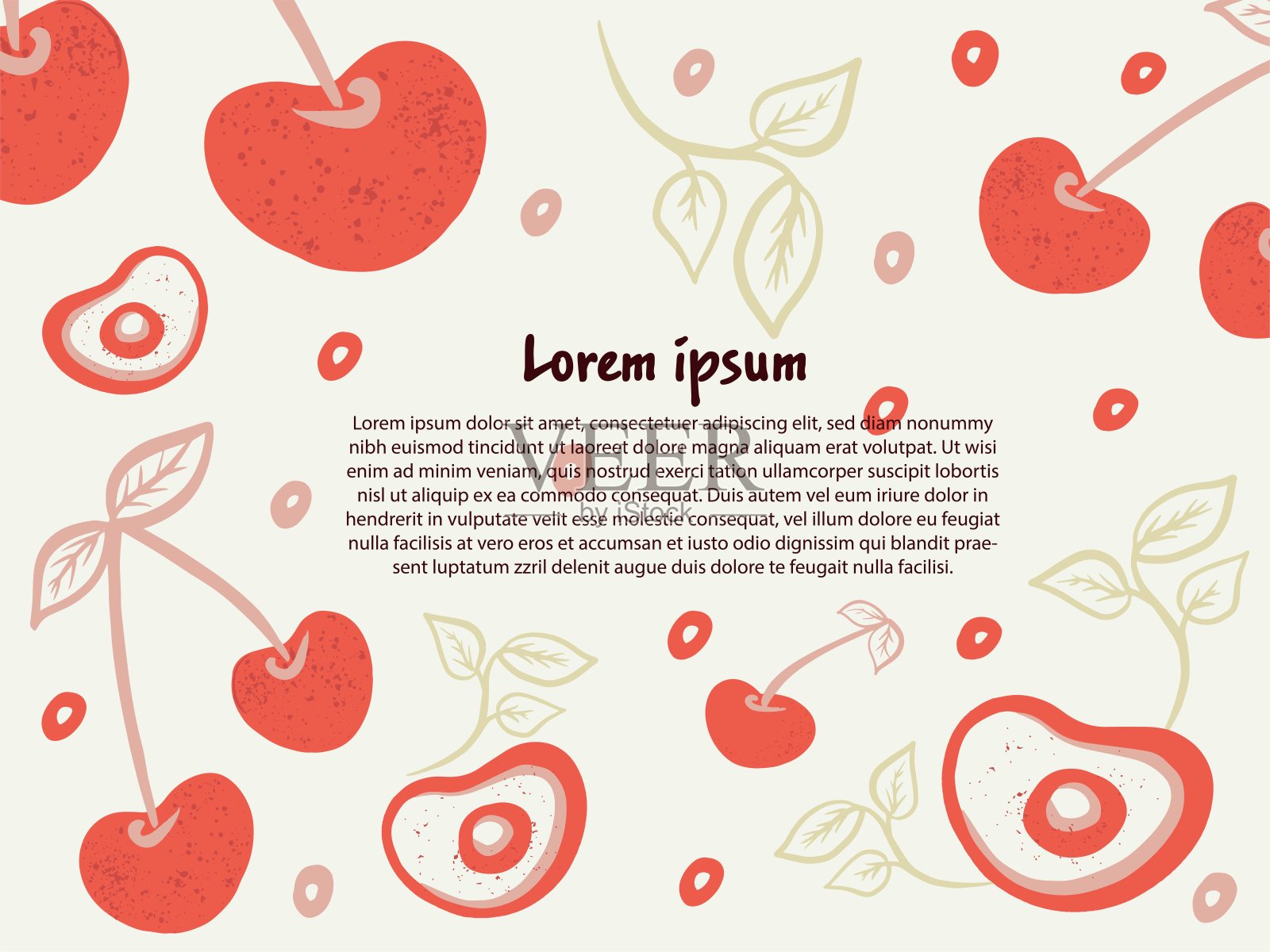 海报的水果插画图片素材